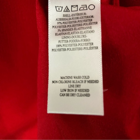 DRESS THE POPULATION Off Shoulder Cocktail Dress Red Size M - Picture 11 of 13